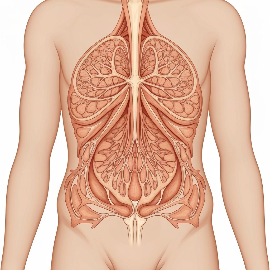 Anatomical diagram of fat distribution